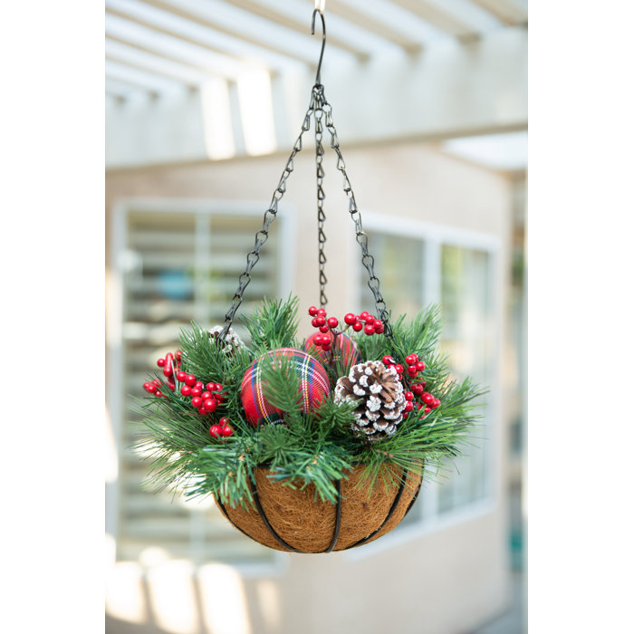 Three Posts™ Xmas Hanging Basket & Reviews Wayfair